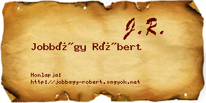 Jobbágy Róbert névjegykártya