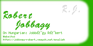 robert jobbagy business card